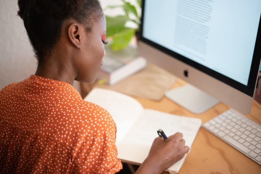 woman implementing unique self-care ideas